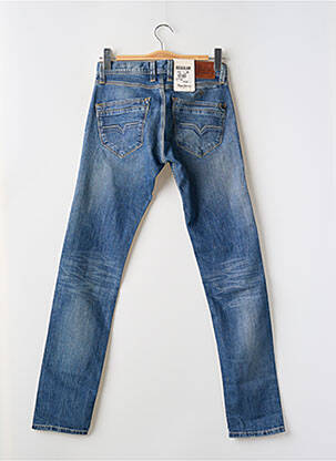 Jeans coupe droite fermeture zippée sous rabat boutonné taille basse bleu PEPE JEANS homme