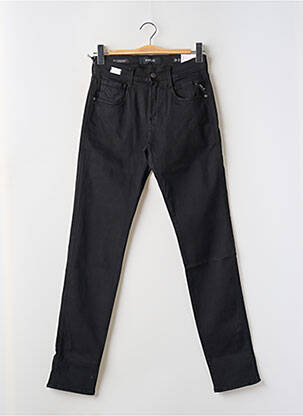 Jeans coupe droite stretch taille normale noir REPLAY homme