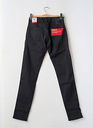 Jeans coupe droite stretch taille normale noir REPLAY homme