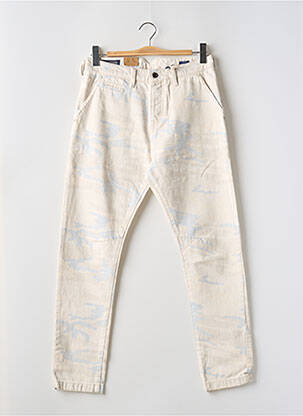 Pantalon droit coupe droite beige SCOTCH & SODA homme