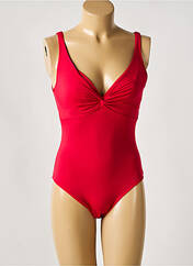 Maillot de bain 1 pièce rouge LIVIA pour femme seconde vue