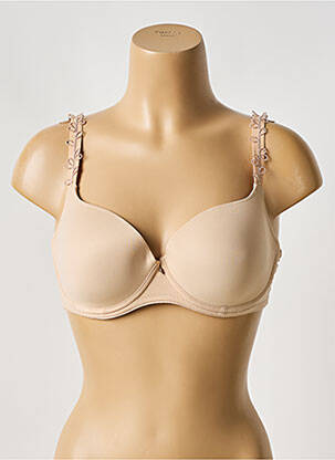 Soutien-gorge effet matière satinée haut soutien-gorge moulé chair PRIMA DONNA femme