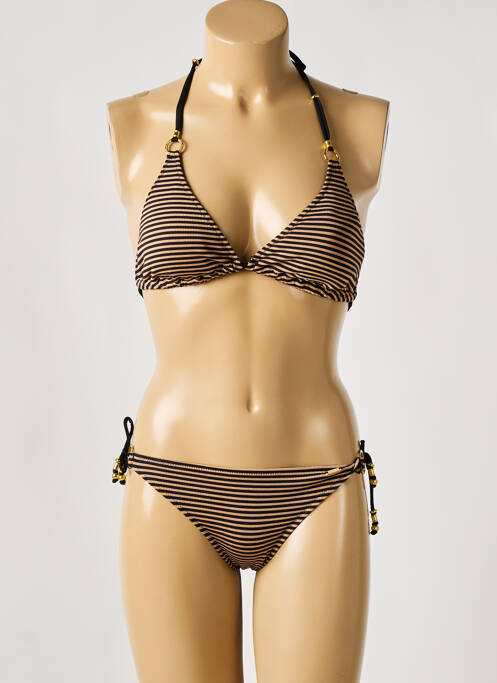 Maillot de bain 2 pièces noir LIVIA pour femme
