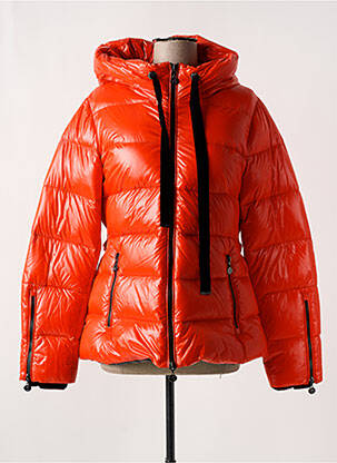 Doudoune poches sans capuche orange EMMA & GAIA femme