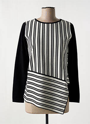 Pull coupe cintrée manches longues noir WEEKEND MAXMARA femme