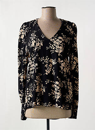 Blouse imprimé fleurs manches longues noir ZAPA femme