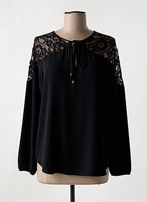 Blouse col rond manches longues noir ZAPA femme