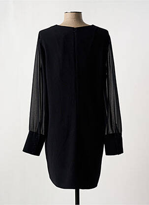 Robe courte fermeture zippée au dos manches longues noir ZAPA femme