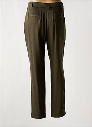 Pantalon droit coupe carotte taille haute vert ZAPA femme