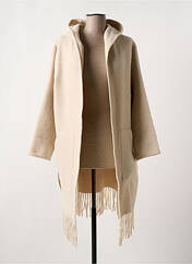 Manteau long beige K-DESIGN pour femme seconde vue