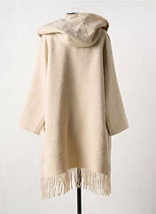 Manteau long beige K-DESIGN pour femme seconde vue