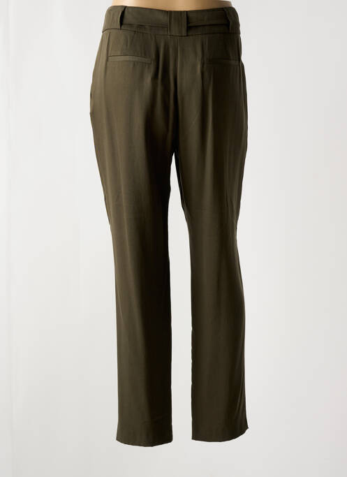 Pantalon droit coupe carotte taille haute vert ZAPA femme