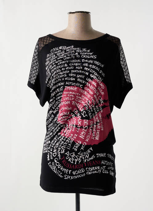 T-shirt noir TRUSSARDI JEANS pour femme