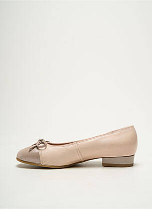 Ballerines matière lisse talon plat jusqu'à 3cm rose ARA femme