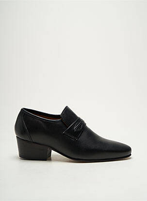 Mocassins tissage satiné cubain noir ARIMA homme