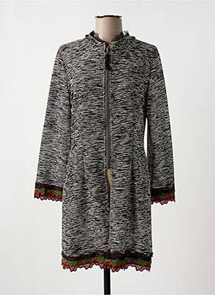 Gilet manches longues coupe cintrée noir LO! LES FILLES femme