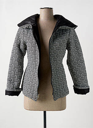 Veste casual col rond noir LO! LES FILLES femme