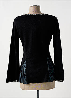 Pull coupe cintrée manches longues noir LO! LES FILLES femme