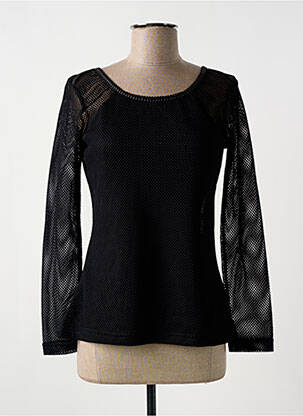 Top stretch manches longues noir LO! LES FILLES femme