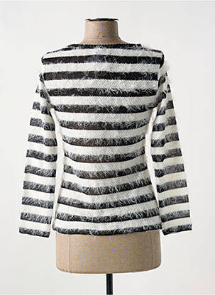 Pull coupe cintrée manches longues noir LO! LES FILLES femme