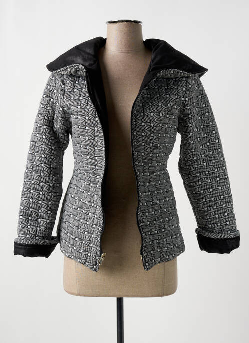 Veste casual col rond noir LO! LES FILLES femme