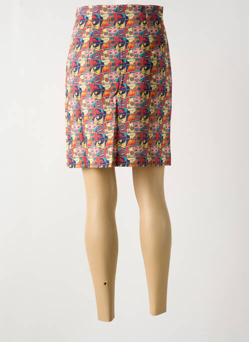 Jupe courte taille haute orange LO! LES FILLES femme