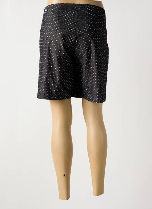Jupe short tissage popeline noir LO! LES FILLES femme