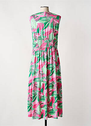 Robe longue sans manche sans manche vert MARBLE femme