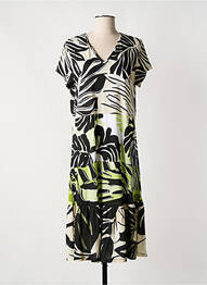 Robe mi-longue manches courtes manches courtes noir OLSEN femme