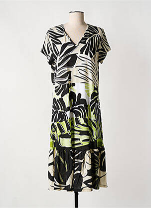 Robe mi-longue manches courtes manches courtes noir OLSEN femme