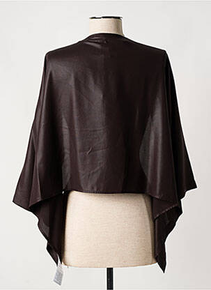 Gilet manches longues manches 3/4 marron PAZ TORRAS femme