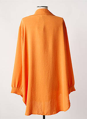 Tunique manches longues imprimé fantaisie orange QUATRE VINGT JOURS femme