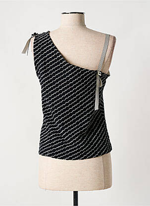 Top stretch sans manche noir LO! LES FILLES femme