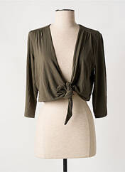 Gilet manches longues vert OLSEN pour femme seconde vue