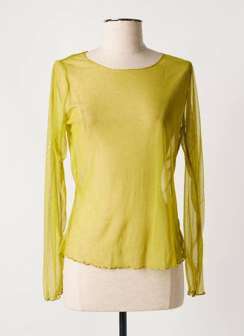Top stretch manches longues vert ATLANTA femme