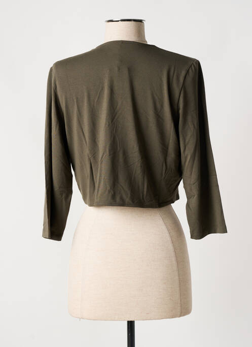 Gilet manches longues vert OLSEN pour femme