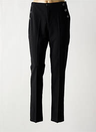 Pantalon slim poches taille haute noir RENATTO BENE femme
