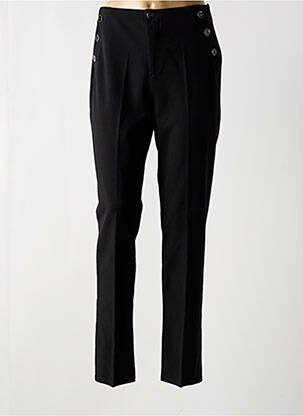Pantalon slim poches taille haute noir RENATTO BENE femme