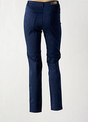 Pantalon slim tissage popeline taille normale bleu OLSEN femme