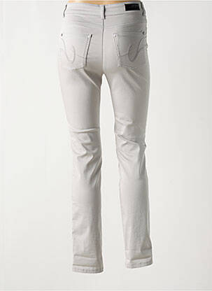 Pantalon slim tissage popeline taille normale gris OLSEN femme
