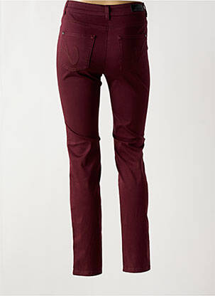 Pantalon slim tissage popeline taille normale rouge OLSEN femme