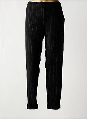 Pantalon droit stretch taille haute noir PAZ TORRAS femme