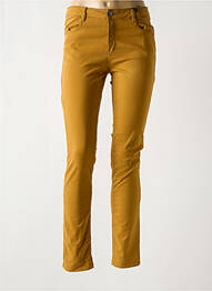 Pantalon slim tissage popeline taille normale jaune LE PETIT BAIGNEUR femme