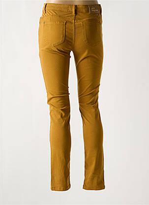 Pantalon slim tissage popeline taille normale jaune LE PETIT BAIGNEUR femme