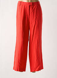 Pantalon 7/8 tissage popeline taille normale rouge OLSEN femme