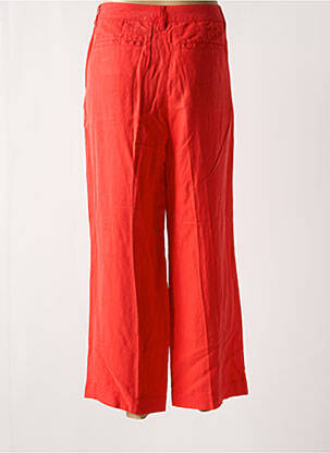 Pantalon 7/8 taille à pinces taille normale rouge OLSEN femme