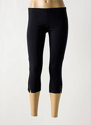 Legging tissage jersey taille normale noir FRONT DE MER femme
