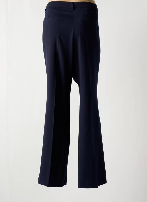Pantalon droit tissage crêpe taille haute bleu LCDN femme