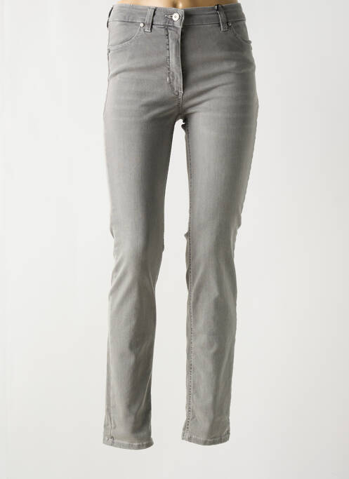 Jeans coupe slim gris OLSEN pour femme