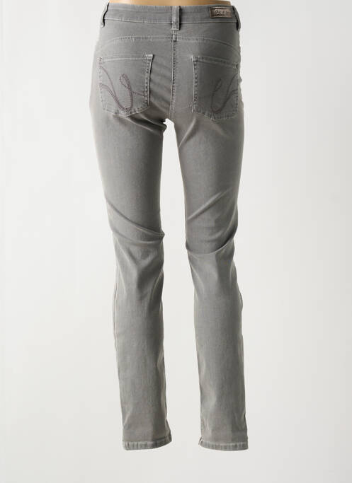 Jeans coupe slim gris OLSEN pour femme